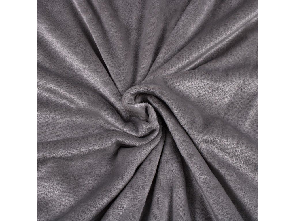 Plyšová chlpatá deka 160 × 200 cm sivá S-HA7051 - detail 2